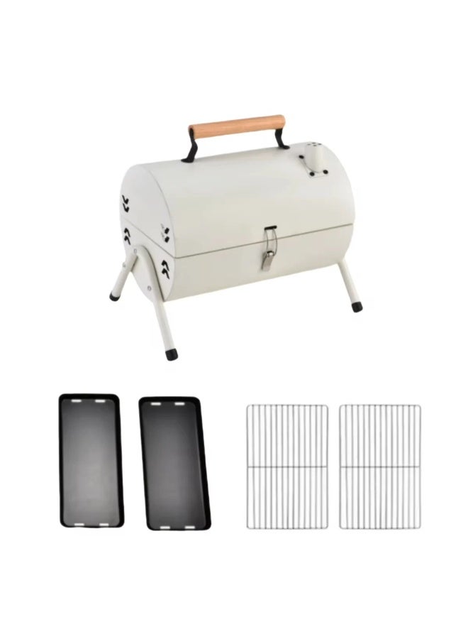 Smart Kitchen Portable grill – ideal for trips and camping / white - Image 1